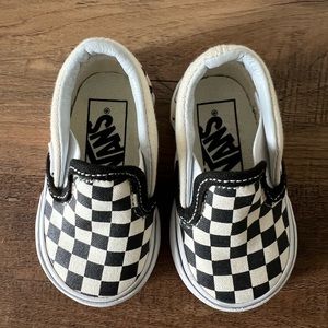 Vans Size 2 slip on shoes, like new.